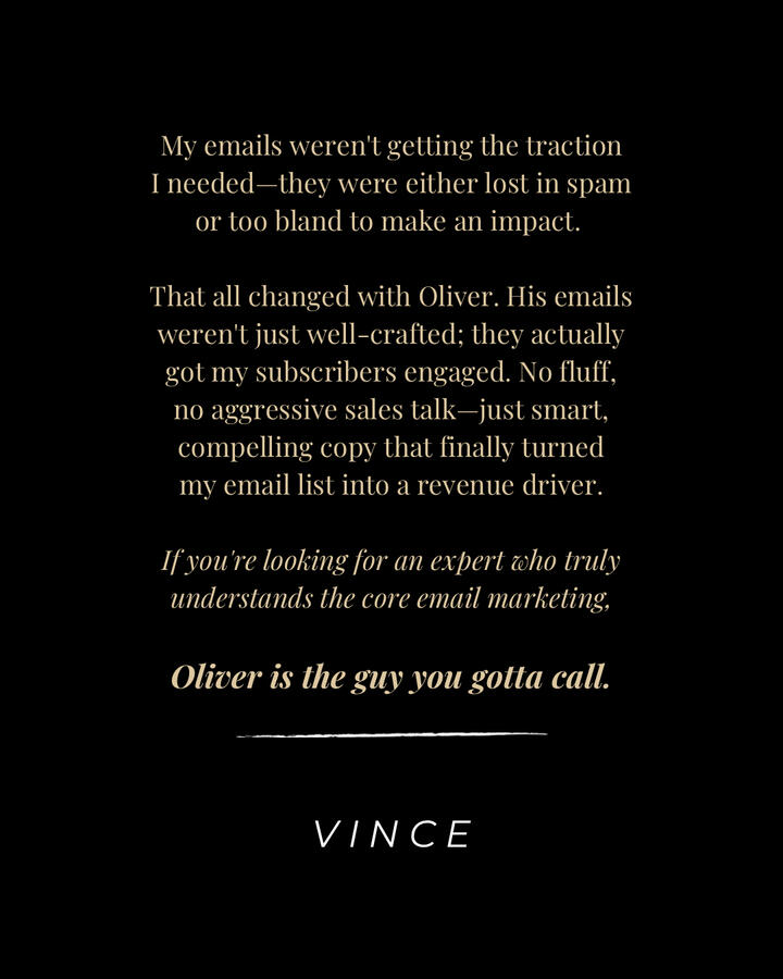 Vince&#39;s Testimonial